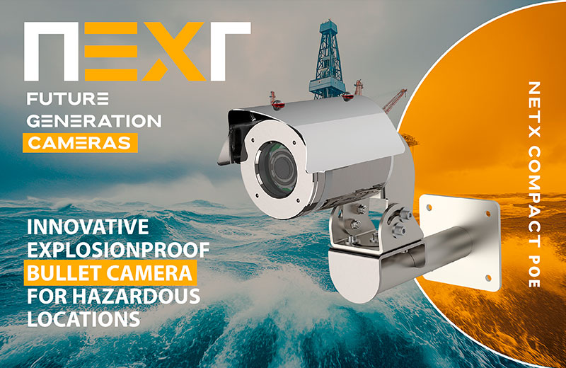 NEXT COMPACT POE - Innovative explosionproof 5MP BULLET camera station
